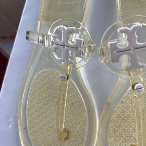 Tory Burch  Mini Miller Jelly Thong Sandals Sz 8 Dustbag - Picture 7 of 16